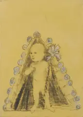 Sandra Vásquez de la Horra, Jesus Child, 2006, Bleistift auf Papier und Wachs