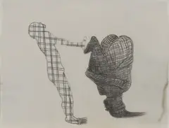 Atlas de educación sexual by Sandra Vásquez de la Horra, 2006, Bleistift und Wachs auf Papier, sold Mar 2021