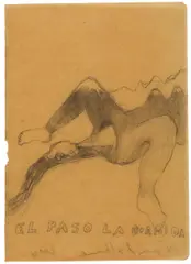 EI paso la Dormida by Sandra Vásquez de la Horra, 2010, Bleistift auf Papier und Wachs, sold Oct 2020