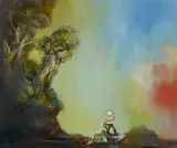 Steve Viezens, Die Kunst des Lächelns, 2014, Öl und Eitempera auf Leinwand