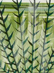 Alexander Ernst Voigt, Ohne Titel (N50'45'56.804'E6'50'45.253), 2013, Mischtechnik auf Spanholzplatte