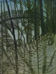 Alexander Ernst Voigt, Ohne Titel, 2011, Mischtechnik auf Leinwand