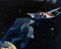 Irene Bisang, Bon Voyage!, 2013, Acryl und Öl auf Leinwand