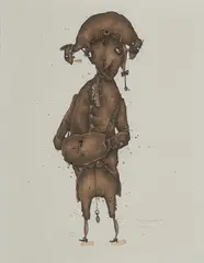 Kay Voigtmann, "Phantasie ist unser guter Geist oder unser Dämon.", 2011, Tusche, Grafit und Aquarell auf Papier
