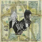 Herbert Volkmann, "The return of the dead Kennedys", 2008, Collage auf Leinwand