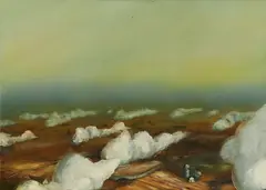 Dan Attoe, "Low Cumulus clouds", 2004, Öl auf Holz