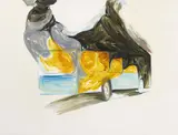 Tian Tian Wang, "It burns (The bus)", 2009, Öl auf Leinwand