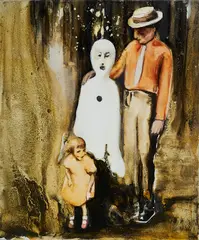 Steffi Weigel, "Schnee von gestern", 2009, Öl auf Leinwand