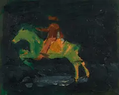 Marlon Wobst, "Max", 2010, Öl auf Leinwand, auf Spanplatte aufgezogen