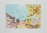 David Schnell, Autobahn, 2011, Farblithografie auf Bütten