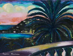 "Imperia - Panorama" by Christoph Blawert, 2012, Öl auf Leinwand, sold Mar 2021