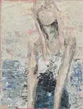 Alexandra Bogza, Ohne Titel (blonde Frau), 2008, Öl auf Leinwand