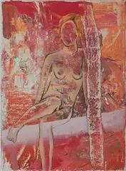 Alexandra Bogza, Ohne Titel (Frauenakt), 2008, Öl auf Leinwand