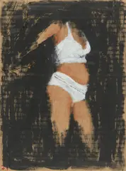 Birgit Brenner, Mach das Licht aus, wenn du gehst, 2008, Acryl, Papier und Filzstift auf Karton