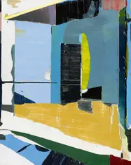 Jessica Buhlmann, Blaue Fassade, 2007, Öl auf Leinwand