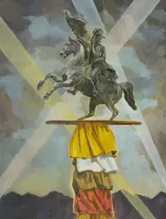 Bernhard Buhmann, Helden von gestern, 2011, Öl auf Leinwand