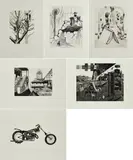 Mappenwerk, "Die Schwarze Zunge: radierungen fünf"
