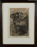 Franz Burkhardt, "Das Lassen tun!", 2012, Bleistift und Tusche auf Papier