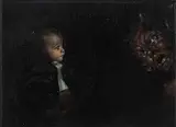 Marcin Cienski, Einar und Teufel, 2012, Öl auf Leinwand
