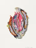Birgit Dieker, Ohne Titel, 2011, Textilcollage auf Pappe