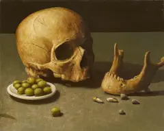Olivenesser by Jan Dörre, 2011, Öl und Eitempera auf Leinwand, sold Oct 2019