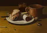 Jan Dörre, Nachtmahl, 2010, Öl und Eitempera auf Leinwand