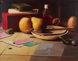Jan Dörre, Dänisches Stilleben, 2006, Öl auf Leinwand