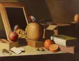 Jan Dörre, Der Faden, 2007, Öl auf Leinwand