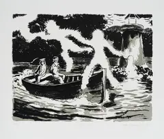 "Elmsturm" by Tilo Baumgartel, 2015, Lithographie auf Papier, sold Mar 2021