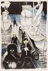 Tilo Baumgartel, "Nansenland", 2015, Farblithographie auf Papier