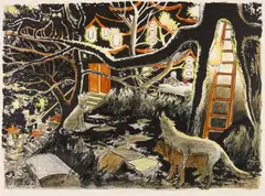 Tilo Baumgartel, "Darwins Koralle", 2014, Farblithographie auf Papier