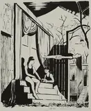 Tilo Baumgartel, "Lolitabühne", 2006, Lithografie auf Velin