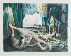 Tilo Baumgartel, "Mousette", 2013, Farblithografie auf Bütten