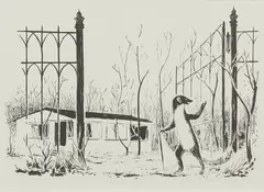Tor by Tilo Baumgartel, 2006, Lithographie auf Bütten, sold Feb 2020