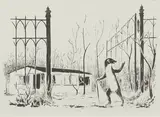 Tilo Baumgartel, Tor, 2006, Lithographie auf Bütten