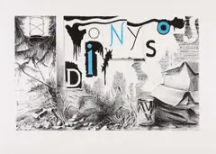 Tilo Baumgartel, "Dionysos", 2011, Farblithographie auf Papier