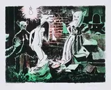 Tilo Baumgartel, "Los!", 2013, Farblithografie auf Papier
