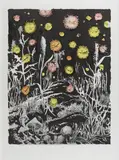 Tilo Baumgartel, "Nachtgarten", 2011, Farblithografie auf Velin