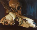 Sten Gutglück, Redrum, 2014, Eitempera auf Leinwand