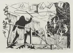 Geist by Tilo Baumgartel, 2006, Lithographie auf Hahnemühle (Wasserzeichen), sold Sep 2019