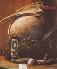 Sten Gutglück, Neun-1, 2014, Eitempera auf Leinwand