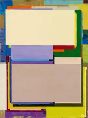 Benjamin Appel, "Den Tisch um die Ecke stellen 14", 2015, Öl auf Leinwand