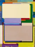 Benjamin Appel, "Den Tisch um die Ecke stellen 14", 2015, Öl auf Leinwand