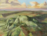 Daniel Lezama, "Sierra Madre", 2011, Öl auf Holz