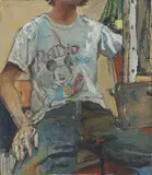 James Lloyd, "Mickey", 1994, Öl auf Leinwand