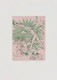 Rosa Loy, "Transport", 2007, Farbradierung auf Büttenpapier