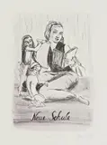Rosa Loy, "Neue Schule", 2004, Farblithografie auf Hahnemühle (Wasserzeichen)