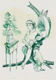 Rosa Loy, "Erlöst", 2013, Farblithografie auf Bütten