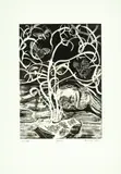 Rosa Loy, "Blume", 2012, Radierung auf Bütten