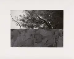 Lada Nakonechna, Constructing the new landscape 4, 2012, Bleistift auf Inkjet-Print